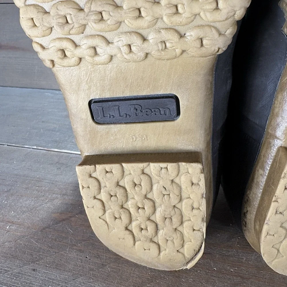 Ll bean moc boots womens size 8 shoes brown canvas waterproof snow shoes